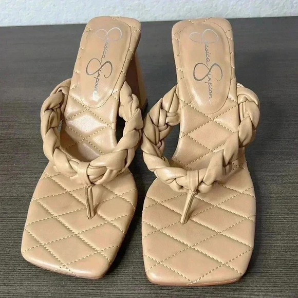 Jessica Simpson Turquoise Heels Sandals Womens Size 8.5 - Picture 2 of 14